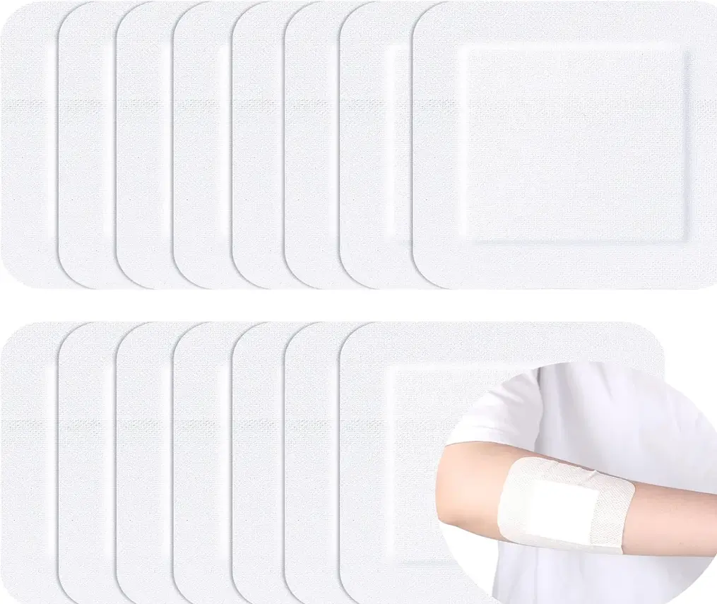 Border Gauze Adhesive Island Wound Dressing 3x6 15Ct - Image 3