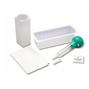 Medline Irrigation Tray + Bulb Syringe + Alcohol Pad 1Ct