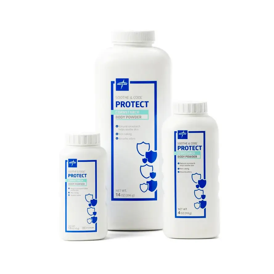 Medline Soothe & Cool Cornstarch Body Powder - Image 2